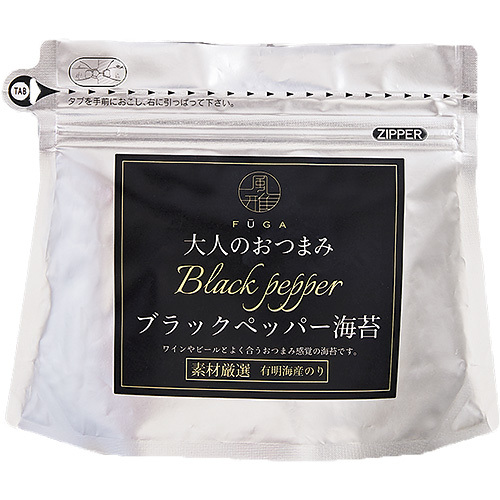 大人のブラックペッパーのり 海苔菓子風雅巻きオンラインショップ
